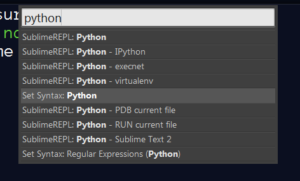 sublime text settings for python