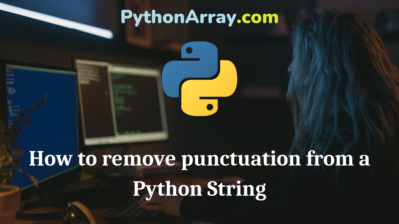 How to remove punctuation from a Python String