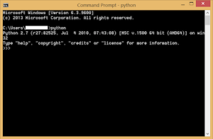 Interactive Python Scripting Mode On Windows